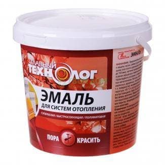 Эмаль для систем отопления "Главный Технолог" 0,5 кг Супербелая