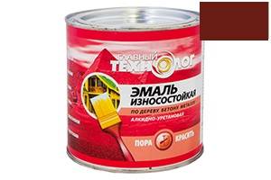 Эмаль износостойкая алкидно-уретановая "Главный Технолог" 2,1 л Коричневая