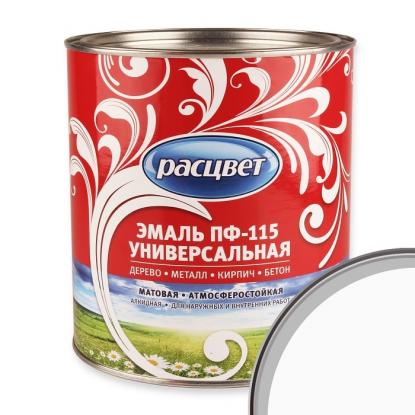 Эмаль Расцвет ПФ-115 универсальная 2,7 кг Белая