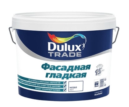 Краска Dulux Фасадная Гладкая 2,5 л
