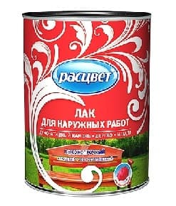 Расцвет лак алкидный 0,8 кг. для наружных работ