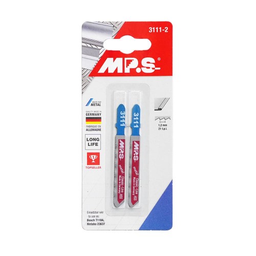 пилки HSS 75*50*1,2мм (сталь,нерж.сталь,цветные металлы h=1,5-3mm) 2 шт/уп "MPS"T118A